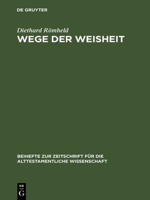 cover image of Wege der Weisheit